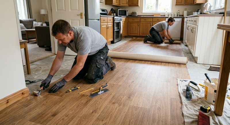 Linoleum Flooring Replacement in Farmersville, TX
