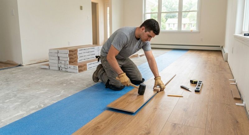 Luxury Vinyl Tile Installation in Rowlett, TX