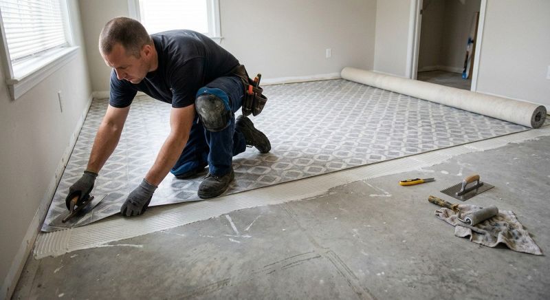 Sheet Flooring Installation in Leonard, TX
