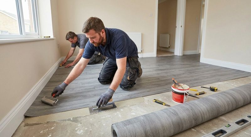 Sheet Flooring Installation in Rockwall County, TX
