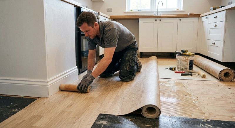 Sheet Linoleum Installation in Van Alstyne, TX