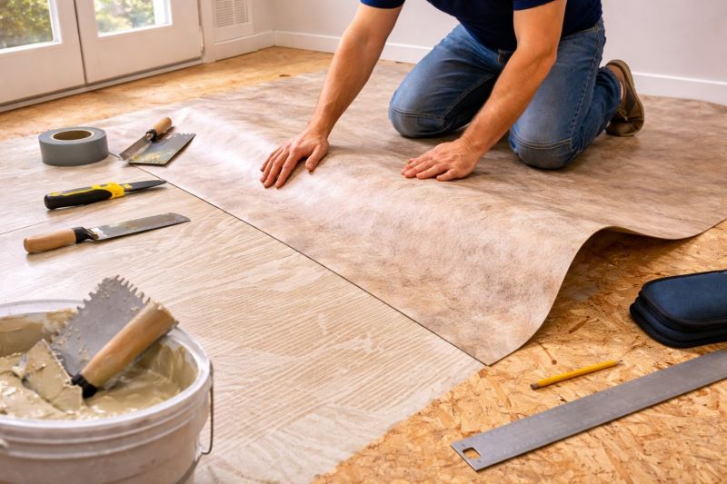 Sheet Vinyl Installation in Garland, TX