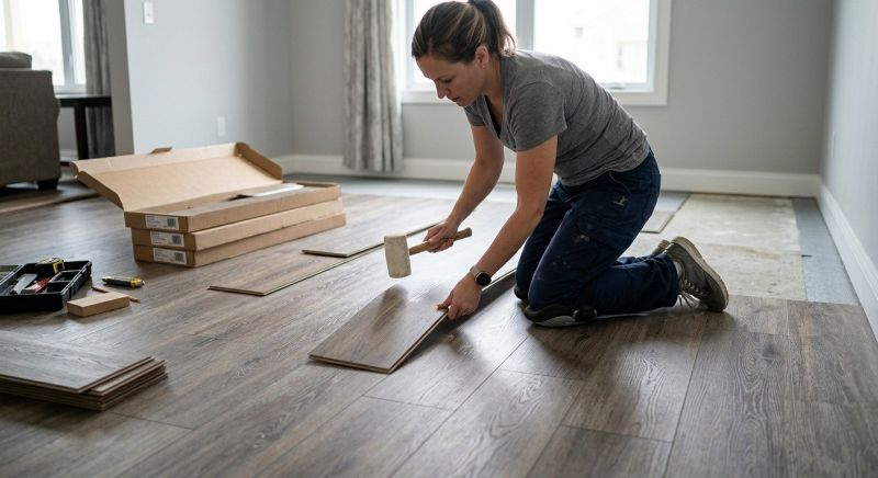 Vinyl Plank Floor Installation in Farmersville, TX